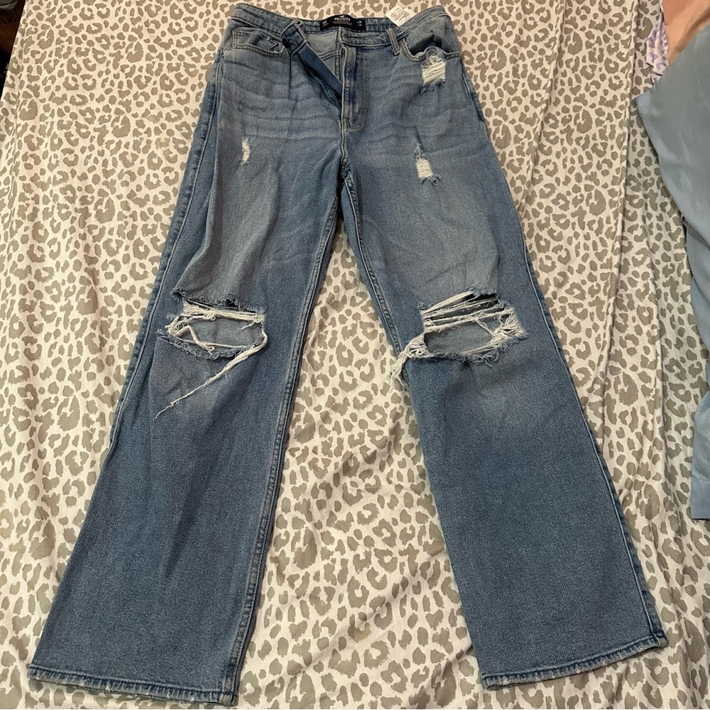 ❤️HOLLISTER ULTRA HIGH-RISE DAD JEAN size 11